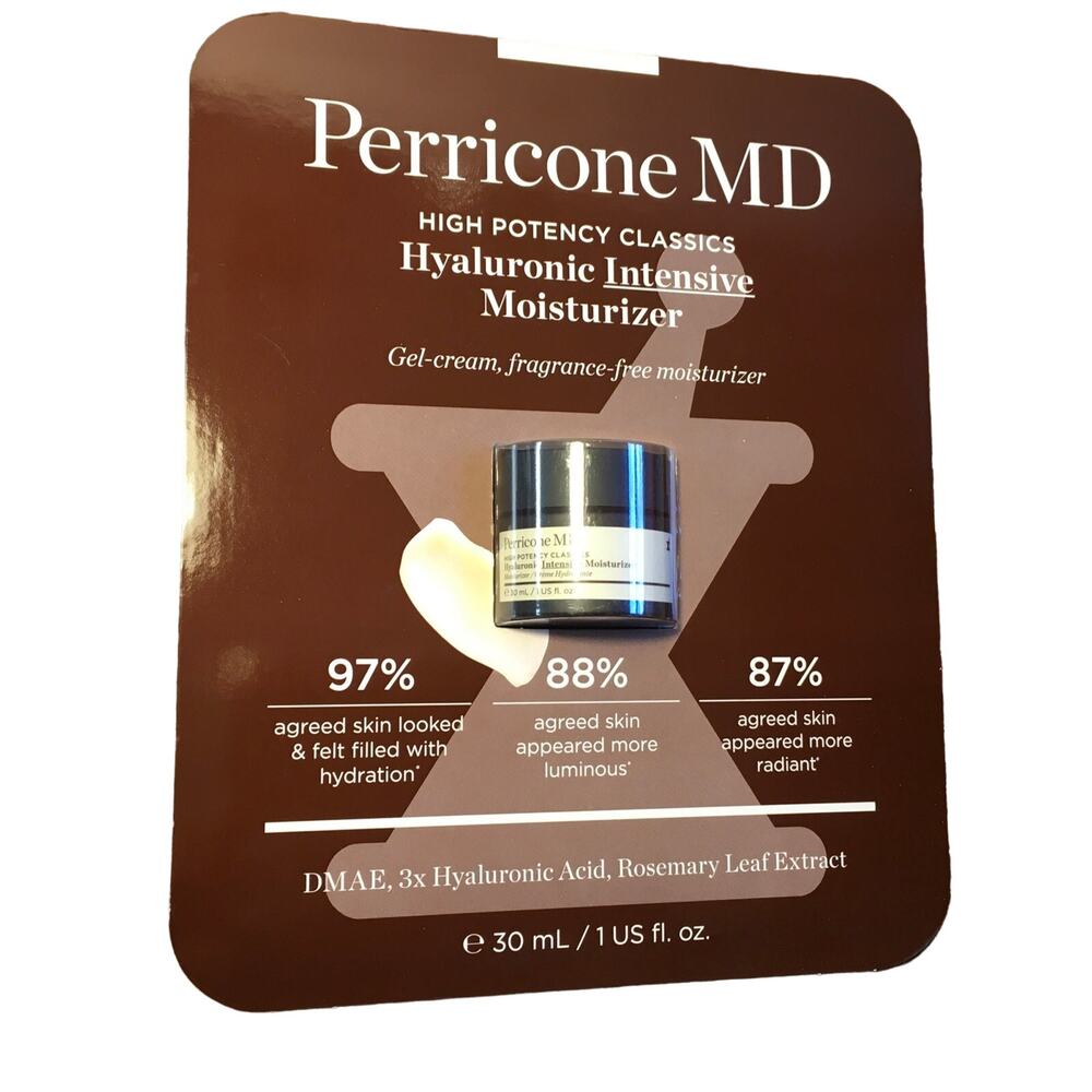 Perricone MD High Potency Classic Hyaluronic Intensive Moisturizer 1oz 30ml NIB